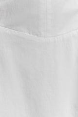 Salma Drop Waist Cotton Maxi Dress - White