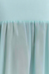 Deanne Bandage And Chiffon Knit Maxi Dress - Blue