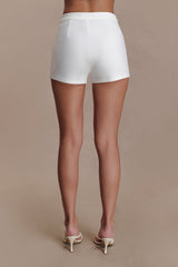 Blanca Stretch Crepe Shorts - White