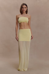 Tanyel Knit Bandeau Top - Lemon