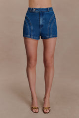 Meadow Denim Shorts - Dark Blue
