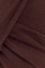 Kaylen Knit Long Sleeve Top - Dark Chocolate