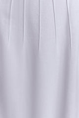 Sofie Pintuck Linen Maxi Dress - White