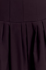 Natascha Drop Waist Cotton Midi Dress - Chocolate