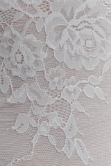 Jasper Sheer Plunge Lace Bodysuit - Ivory