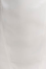 Beth Satin Mini Dress - White