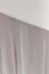 Portia Scuba And Mesh Maxi Skirt - White