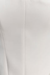 Karina Strapless Scuba Corset - White