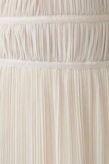 Thien Cowl Halter Midi Dress - Ivory