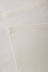 Mary Denim Capris - White