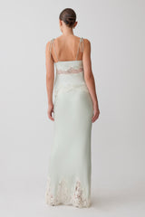 Nina Satin And Lace Camisole - Sage