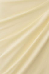 Alyn Off Shoulder Draped Mini Dress - Lemon