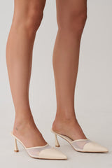 Micah Mesh Pointed Heel - Ivory