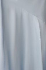 Evelina Halter Asymmetric Hem Midi Dress - Ice Blue