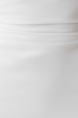 Thalyn Crepe Maxi Dress With Split - White