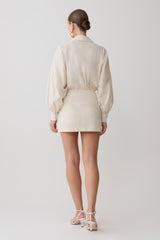 Ivy Oversize Shirt Mini Dress - Stripe