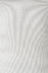 Aisling Ribbed Square Neck Sleeveless Top - Ivory
