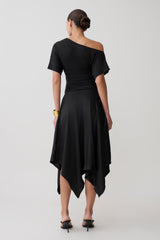 Luu Off Shoulder Slinky Top - Black