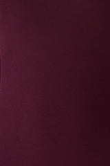 Cary Folded Strapless Crepe Midi Dress - Wine