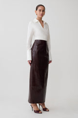 Eugenia Wrap Cotton Shirt - White