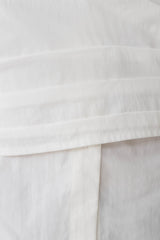 Eugenia Wrap Cotton Shirt - White