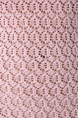 Carrisa Crochet Knit Mini Dress - Baby Pink