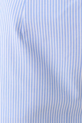 Allison Halter Sleeveless Shirt - Blue Pinstripe
