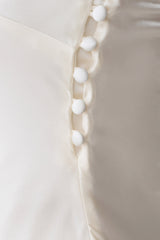 Kayla Silk Blend Strapless Asymmetric Top - Ivory