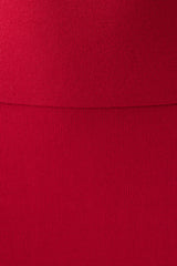 Misty Mid Rise Knit Mini Skirt - Red
