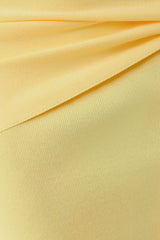 Freida Knit Mini Dress With Sash - Lemon