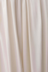 Adriana Satin Gathered Maxi Dress - Buttercream