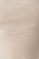 Annie Strapless Tie Back Linen Top - Natural