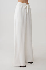Selena Linen Straight Leg Pant - White