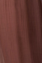Leilani Sheer Drawstring Wide Leg Pants - Chocolate