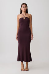Dimitri Knit Midi Dress - Chocolate
