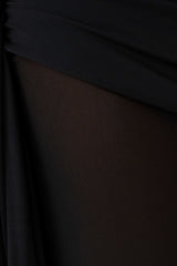 Asher Slinky One Shoulder Maxi Dress - Black