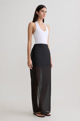 Actress Ribbed Tank - White