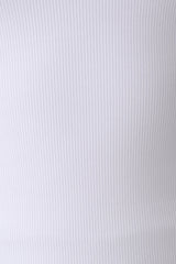 Actress Ribbed Tank - White