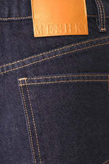 Krissy Rolled Hem Denim Shorts - Washed Indigo Blue