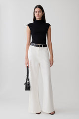 Sonny Short Sleeve Knit Top - Black