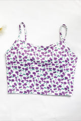 Floral Cropped Padded Cami Top