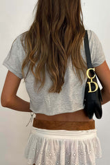 Y2K Street Printed Cropped T-shirt