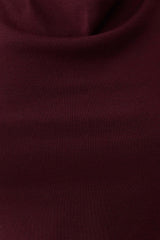 Clea Relaxed Sheer Halter Top - Burgundy