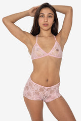 FNS030 - Floral Lace Girly Lounge Short