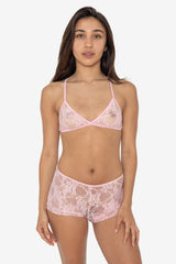 FNS030 - Floral Lace Girly Lounge Short