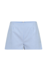Allison Cotton Short - Blue Pinstripe