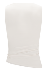 Amia Slinky Sleeveless Top With Hardware - Ivory