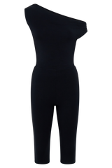 Anh One Shoulder Modal Jumpsuit - Black