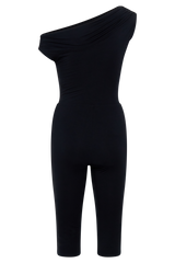 Anh One Shoulder Modal Jumpsuit - Black