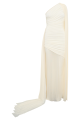 Asher Slinky One Shoulder Maxi Dress - Ivory